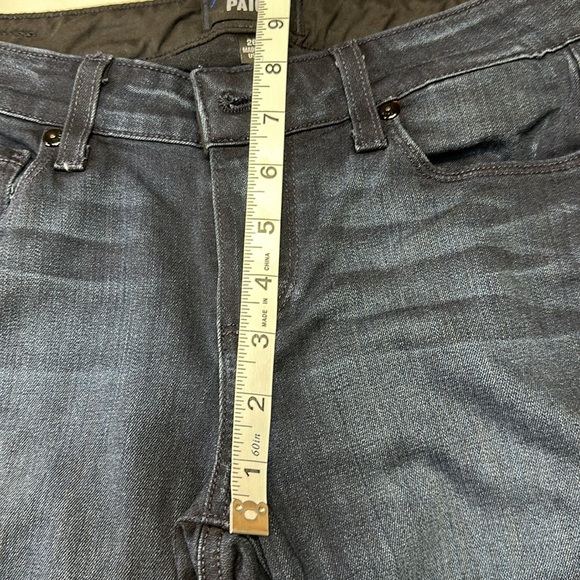 Paige Manhattan Bootcut Jeans Size 26 Clayton Dark Wash Stretch EUC - Picture 8 of 15